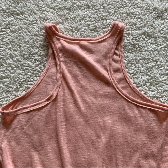 Free People Light Pink Racerback Tank Top Size Medium - Picture 4 of 7